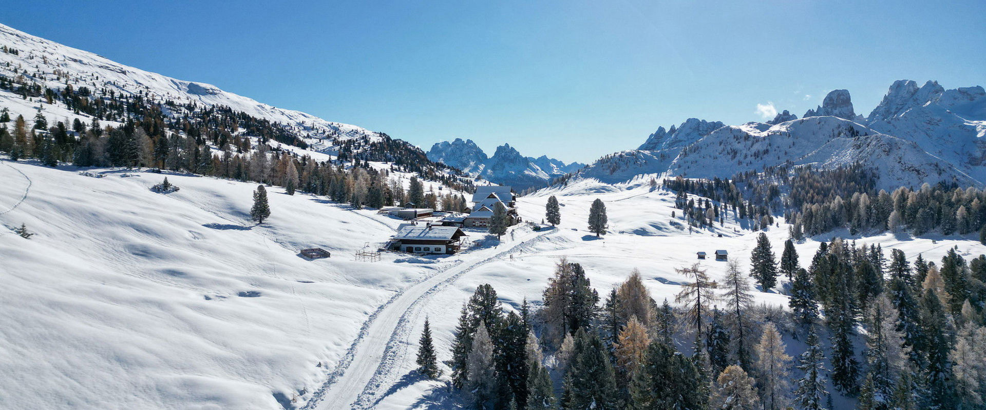 Snow-covered winter landscape