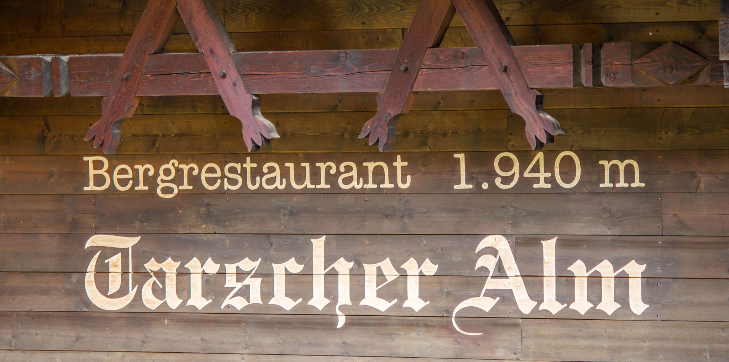 Signage Tarscher alpine pasture