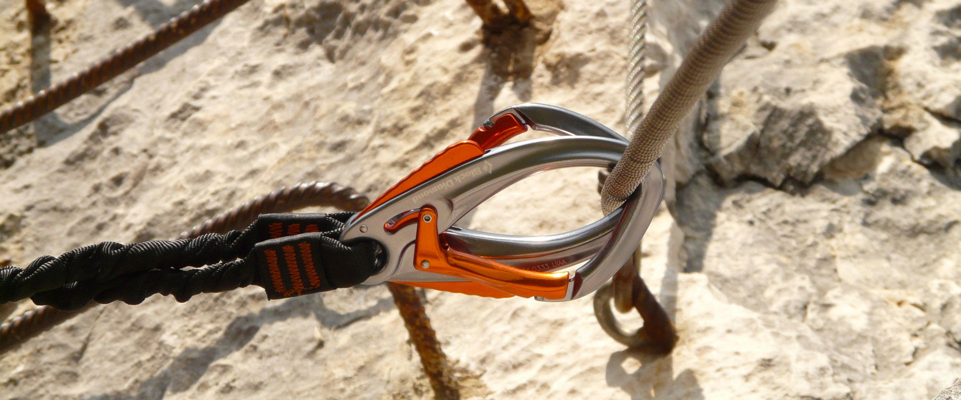 Hooked carabiner.